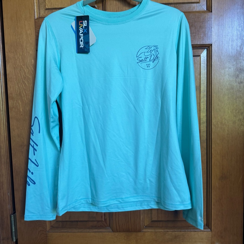 Salt Life Women’s Long Sleeve Performance Tee - Aqua